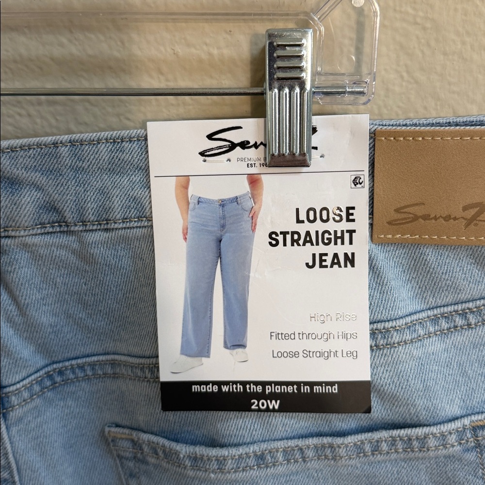 NWT Size 20W Seven7 Loose Straight Jean